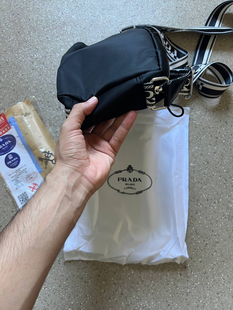 sacouche Prada qualite premium