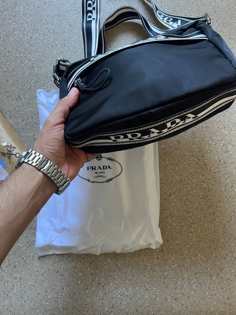 sacouche Prada qualite premium
