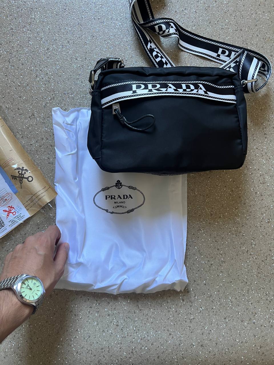 sacouche Prada qualite premium